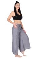 Thai Wickelhose Hosenrock Viskose Grau